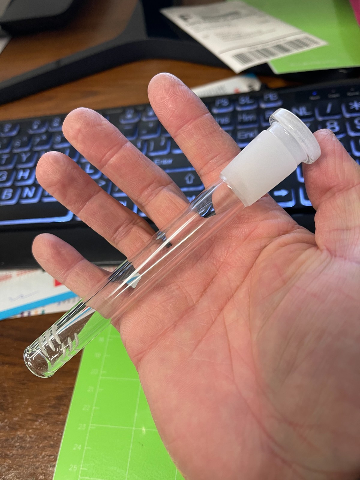 5inch x4Pack Hookah Water Filter Pipe Glass Bong Downstem fit for 8/9/10/12 Bong