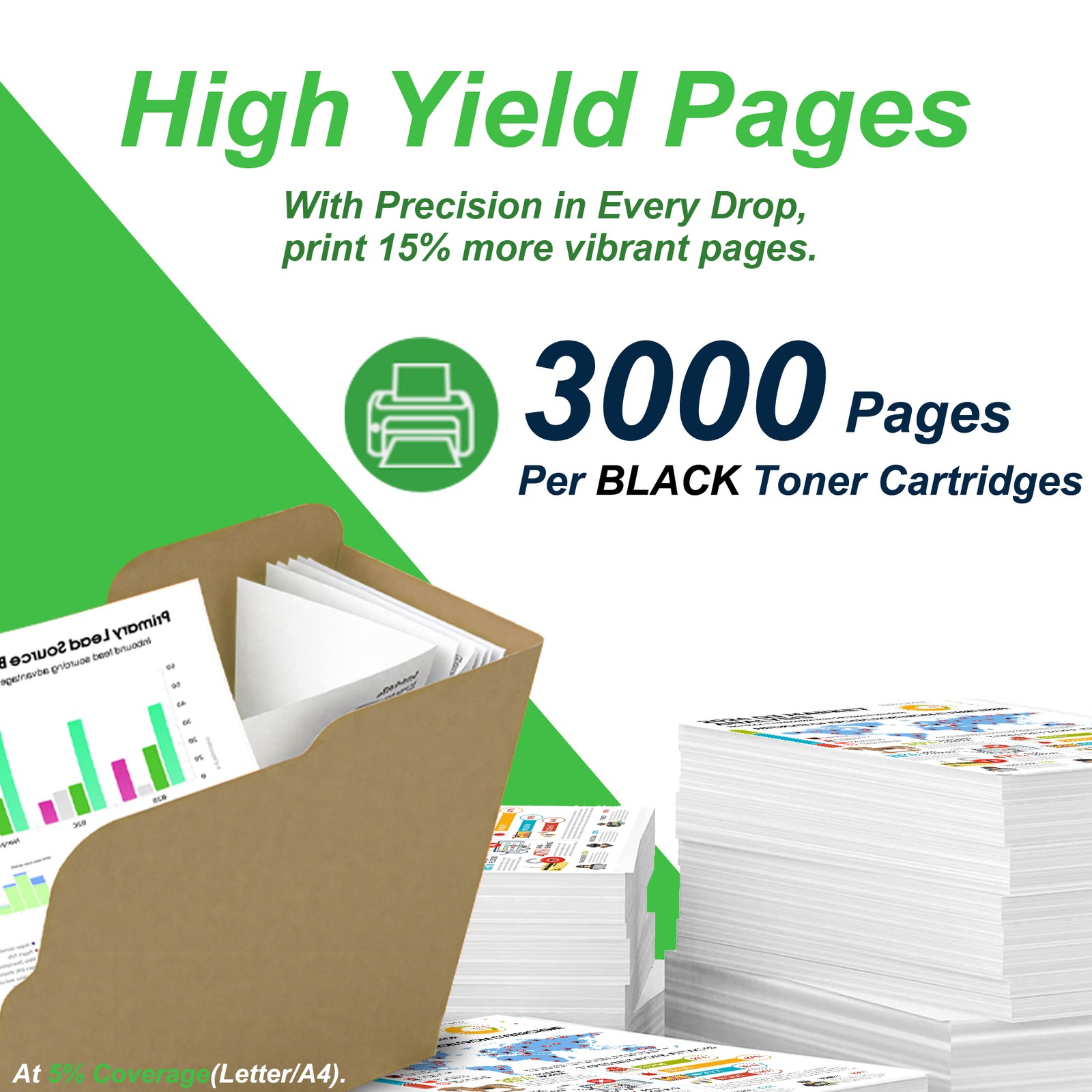 1-Pack 131X CF210X Black Toner with Chip for LaserJet Pro Printer M251n M276n