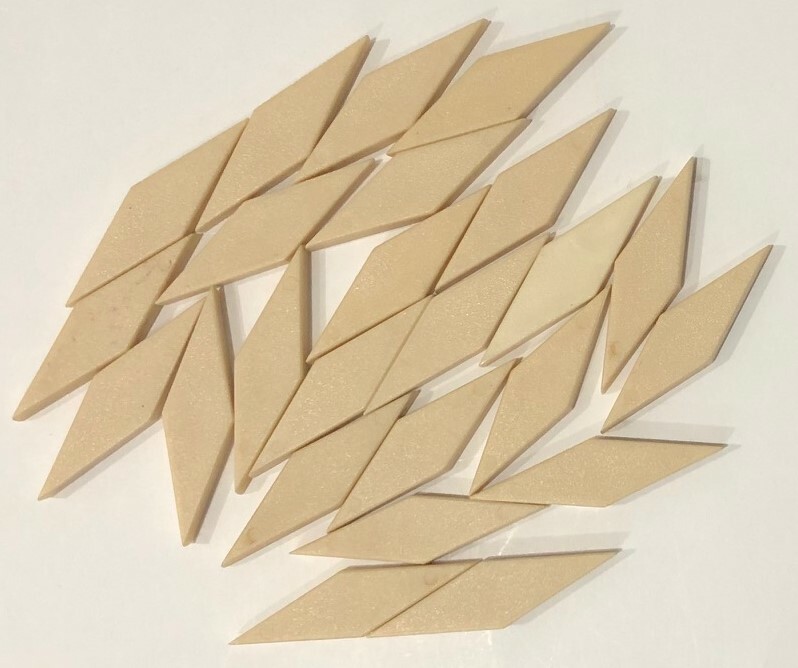 144 PLASTIC TANGRAM / PATTERN BLOCKS - Manipulatives (6 different shapes/colors)