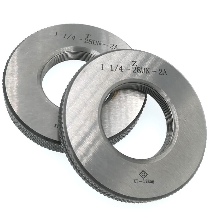 Thread Ring Gage 1" 1/4-28 UN 2A Thread Ring Gauge GO NOGO 1 1/4-28 UN 1Set