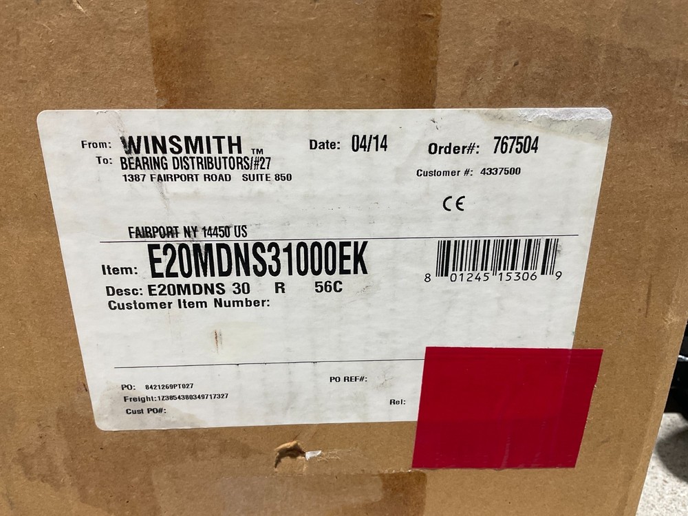 Winsmith E20MDNS31000EK Ratio:30
