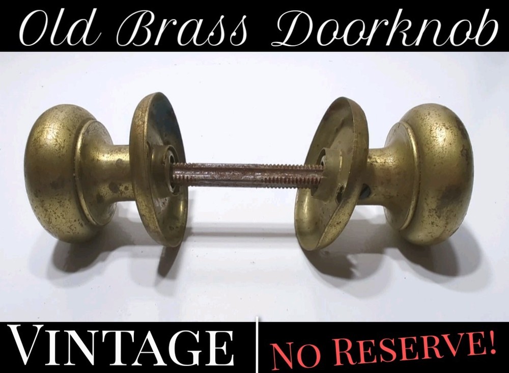✨VINTAGE✨ Brass Door Knobs Handles Plates Old