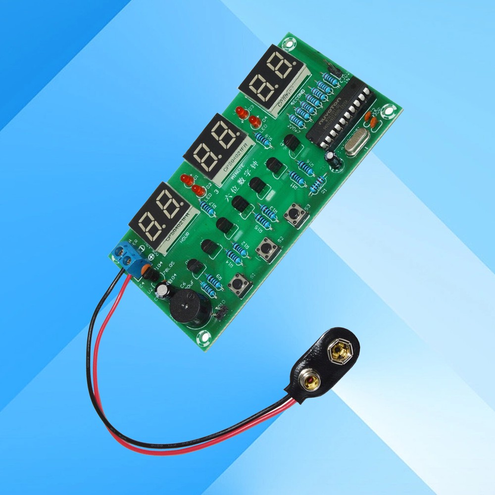 DIY Digital Clock Circuit Kit Electronic Clock Teaching soldering Practice Kit