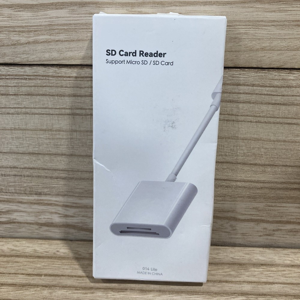 SD Card Reader for iPhone iPad, &USB-C Dual Connector, Support SD/MicroSD Cards