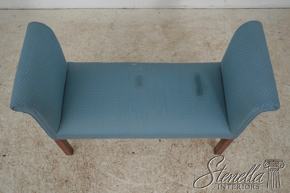 60736: Chippendale Style Solid Cherry Window Bench