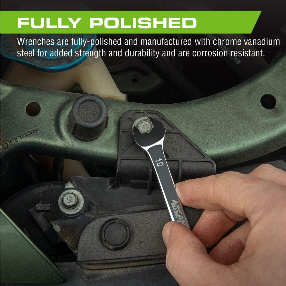 A14PMCW Metric Combination Wrench Set, 14-Piece