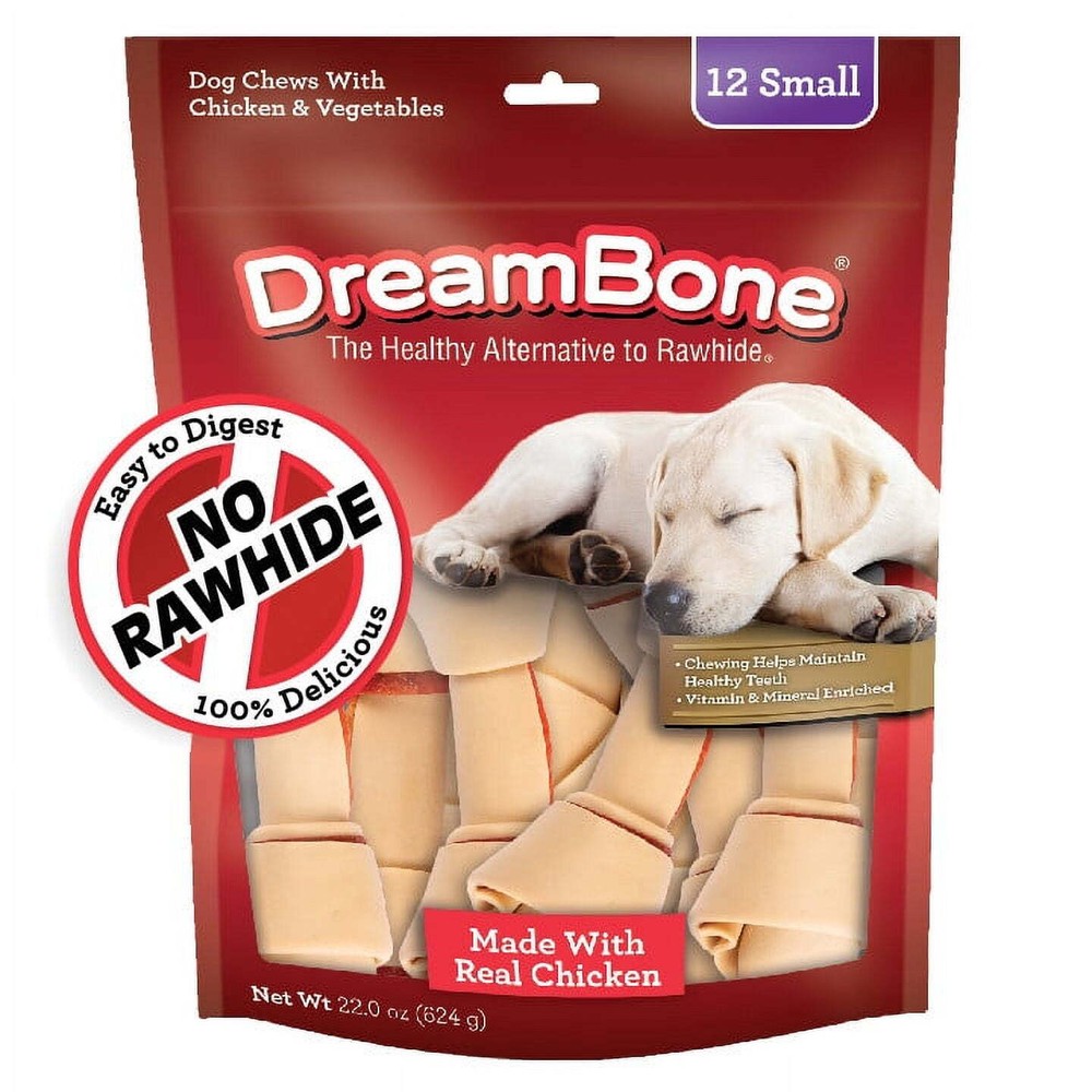 Chicken Flavored Rawhide-Free Dog Chews, Small, 22 oz. (12 Count)