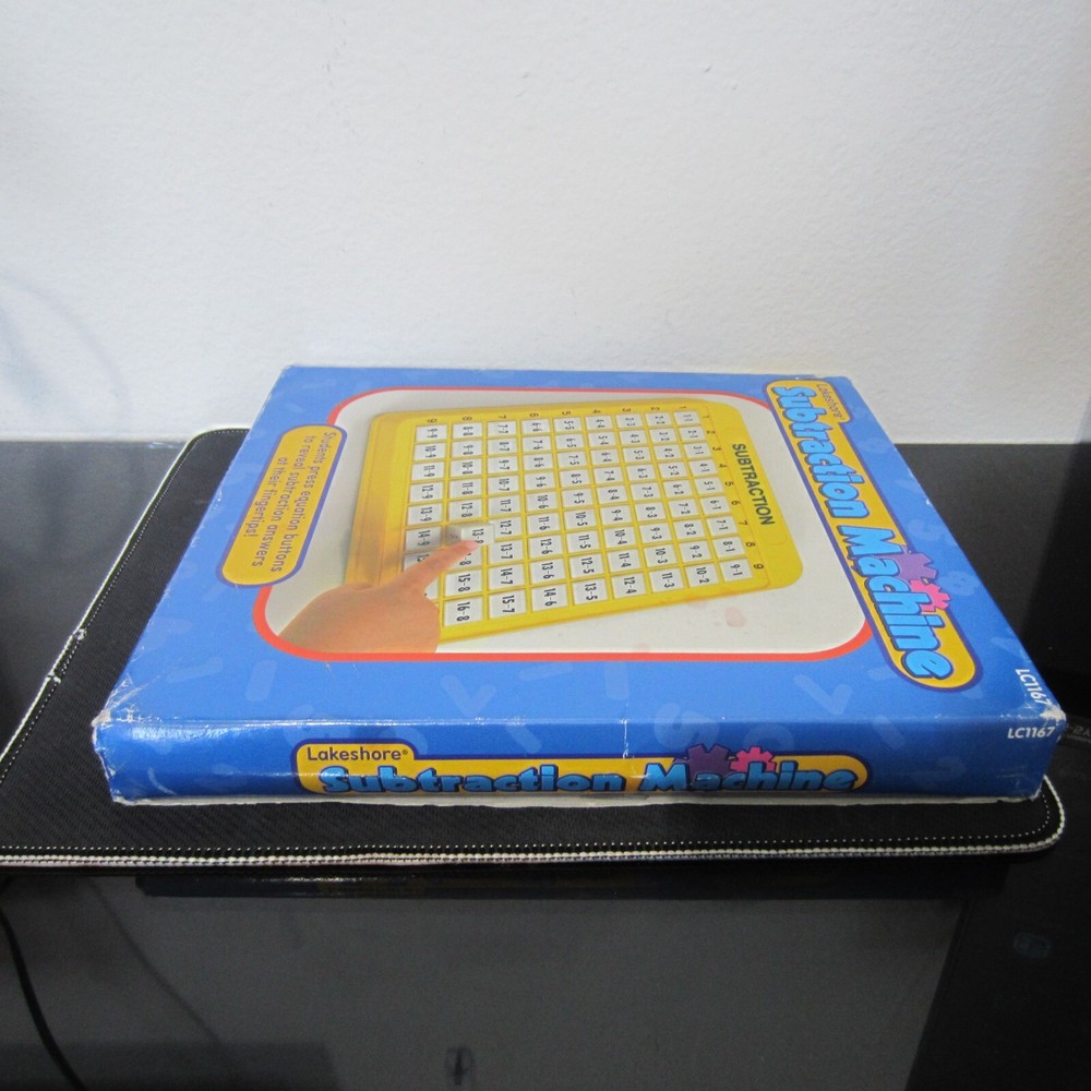 Lakeshore Subtraction Push Button Machine Math Learning Homeschool