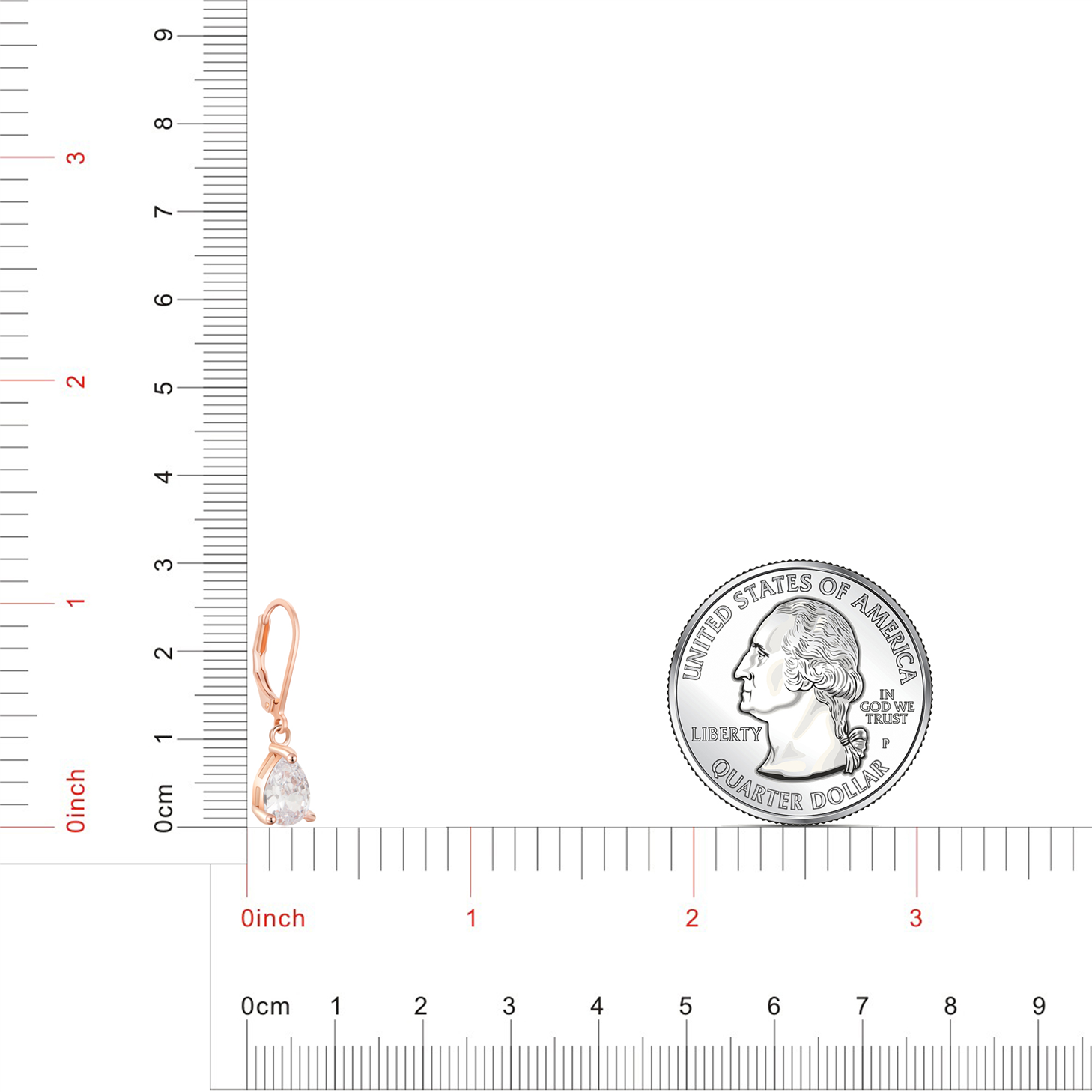 Buyless Fashion Girls And Women Teardrop Dangle Earrings With Leverback CZ Stone