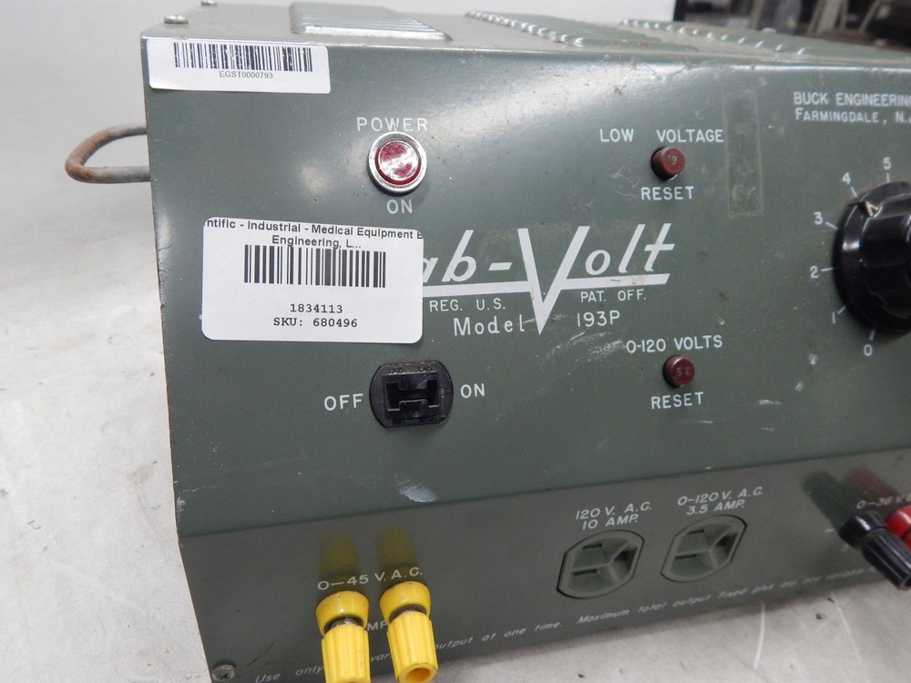 Lab-volt 197 P Variable Power Supply Buck Engineering AC & DC