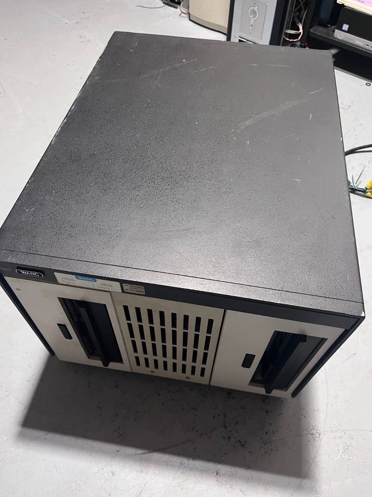 Vintage Wang 5505-1 Computer - two 8'' floppy disk drives - Untested - Powers on