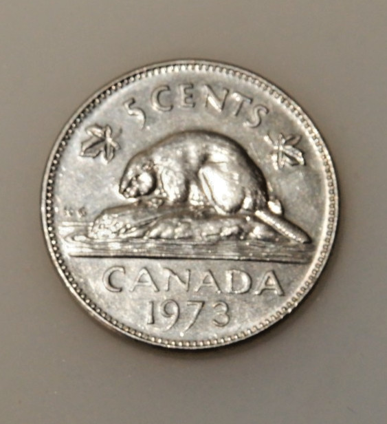 1973 Canada 5c Coin