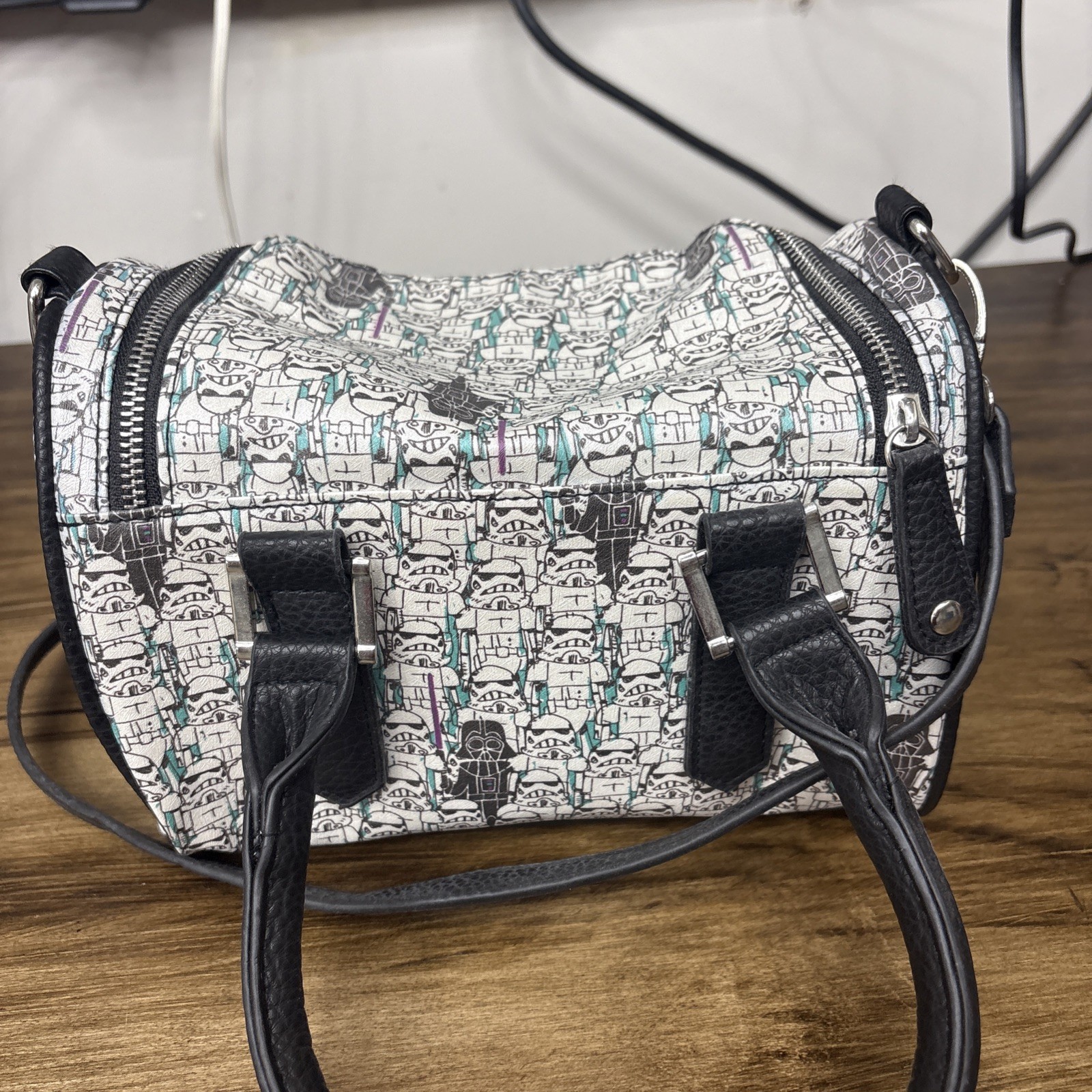 Star Wars Stormtroopers Darth Vader Print Handbag Bioworld Lucas Films Retired