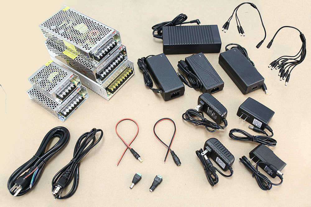DC Power Supply 12V 0.5A 1A 2A 3A 5A 6A 8A 10A 12A 15A 20A 30A Plug Pigtail lot