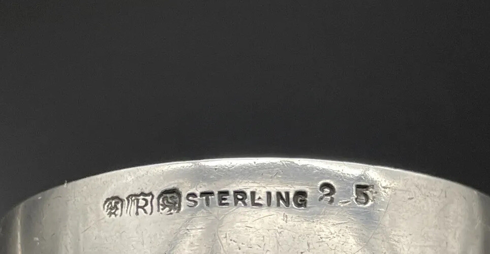 Reed & Barton Sterling Silver Egg Cup Mid Century Modern No Monogram