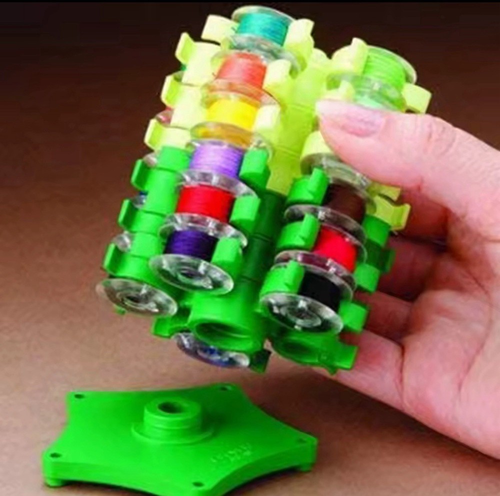 Storage Tower Stand for 30 Thread Spools Sewing Bobbin Organizer