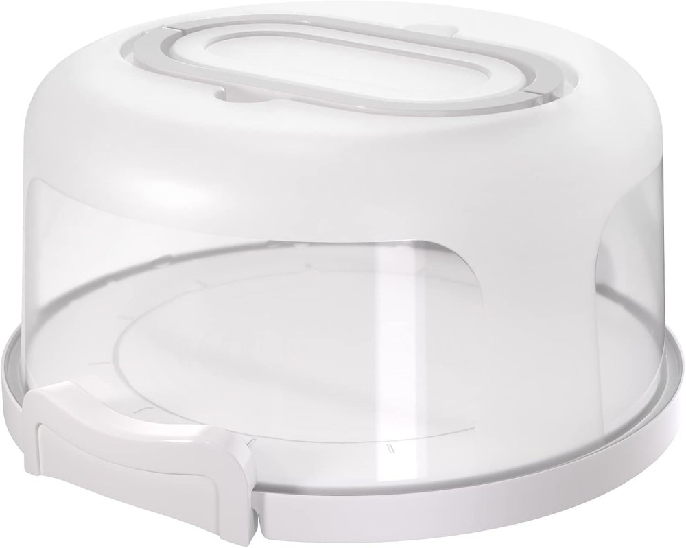 Shelf Elements Round Cake Carrier Two Sided Cake Holder Serves as Five