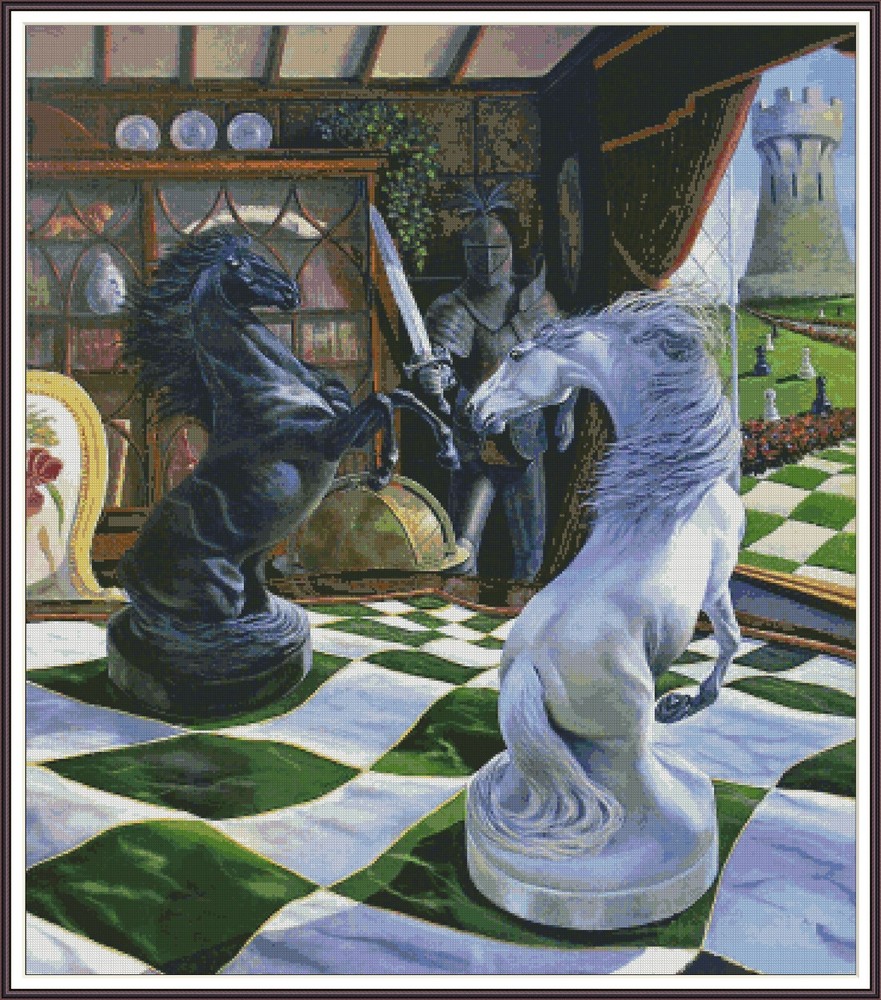 Horse's Games 1021 Chart Counted Cross Stitch Pattern