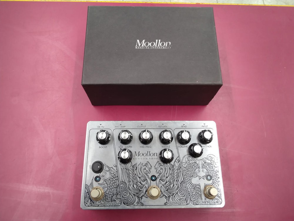 MOOLLON CUSTOM SHOP 3PLUS Guitar Effector Limiter Compressor Good