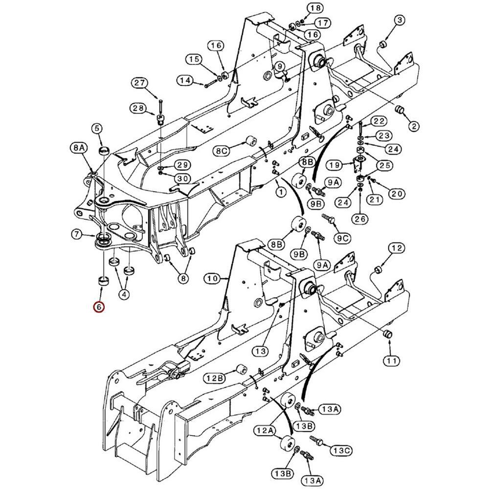 Lower Swing Tower Bushing Fits Case D151070