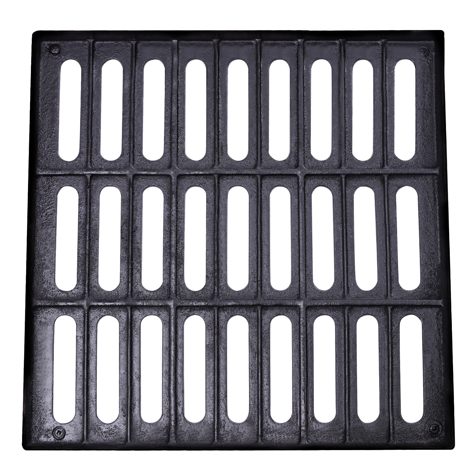 Outdoor Drain Cover, 19.7*19.7" Cast Iron Drain Sewer Grate for Catch Basin USA