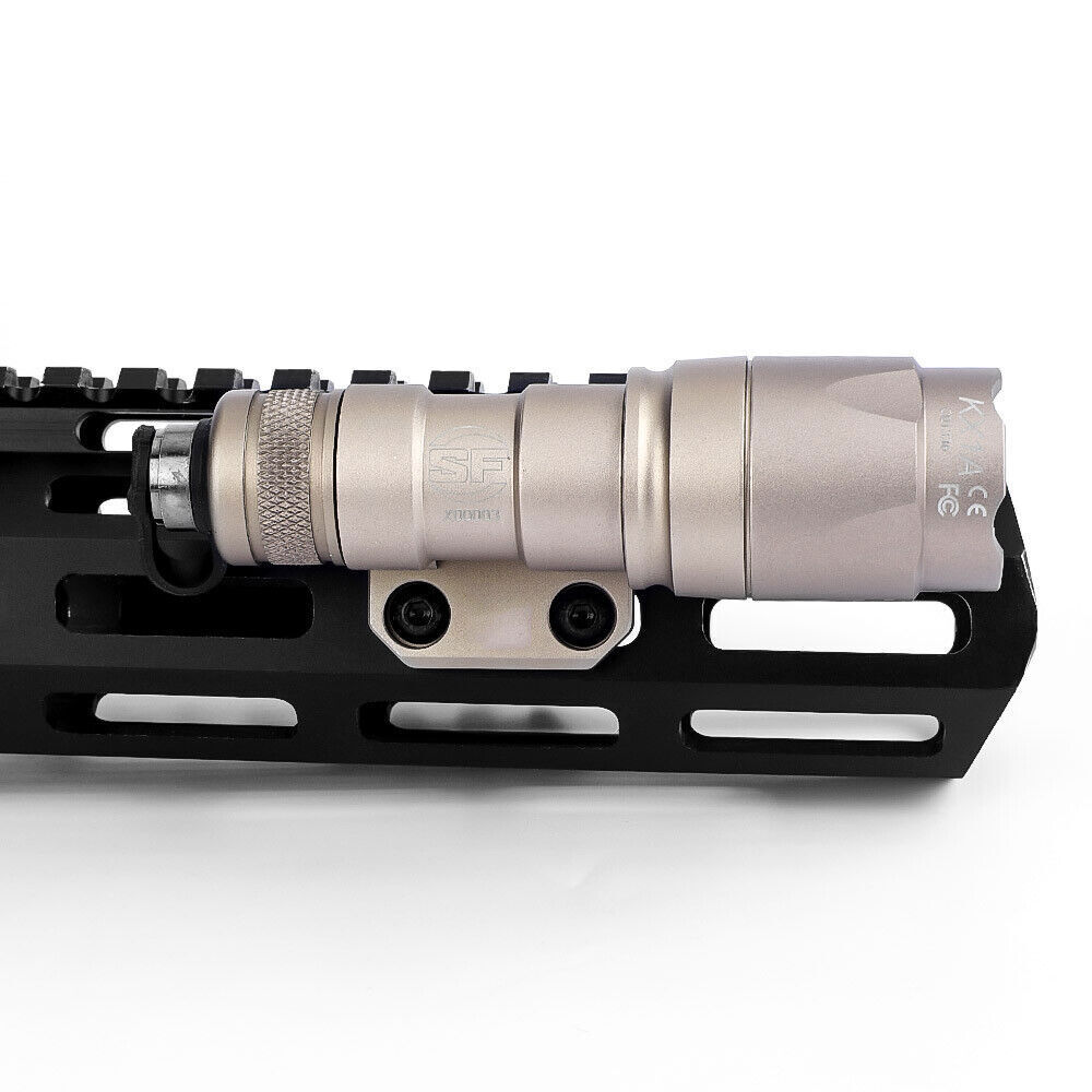 Tactical Hunting M300 M600 Flashlight MLok Keymod Offset CNC Mount Base Adapter