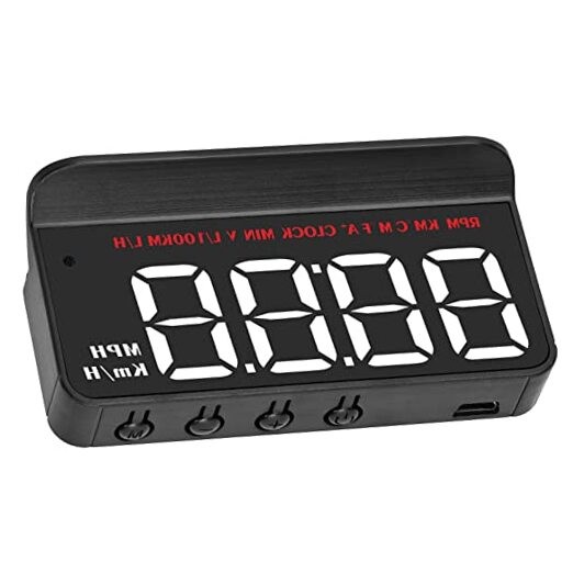 Car HUD , Universal Windshield Projection Speedometer OBDII HUD Display with