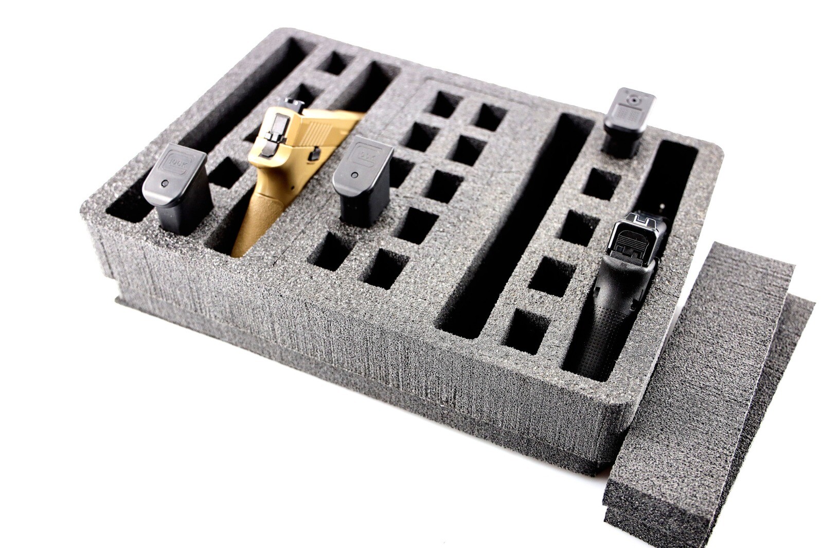 New Precut 4 pistol handgun gun Range foam kit fits your Apache 3800 case