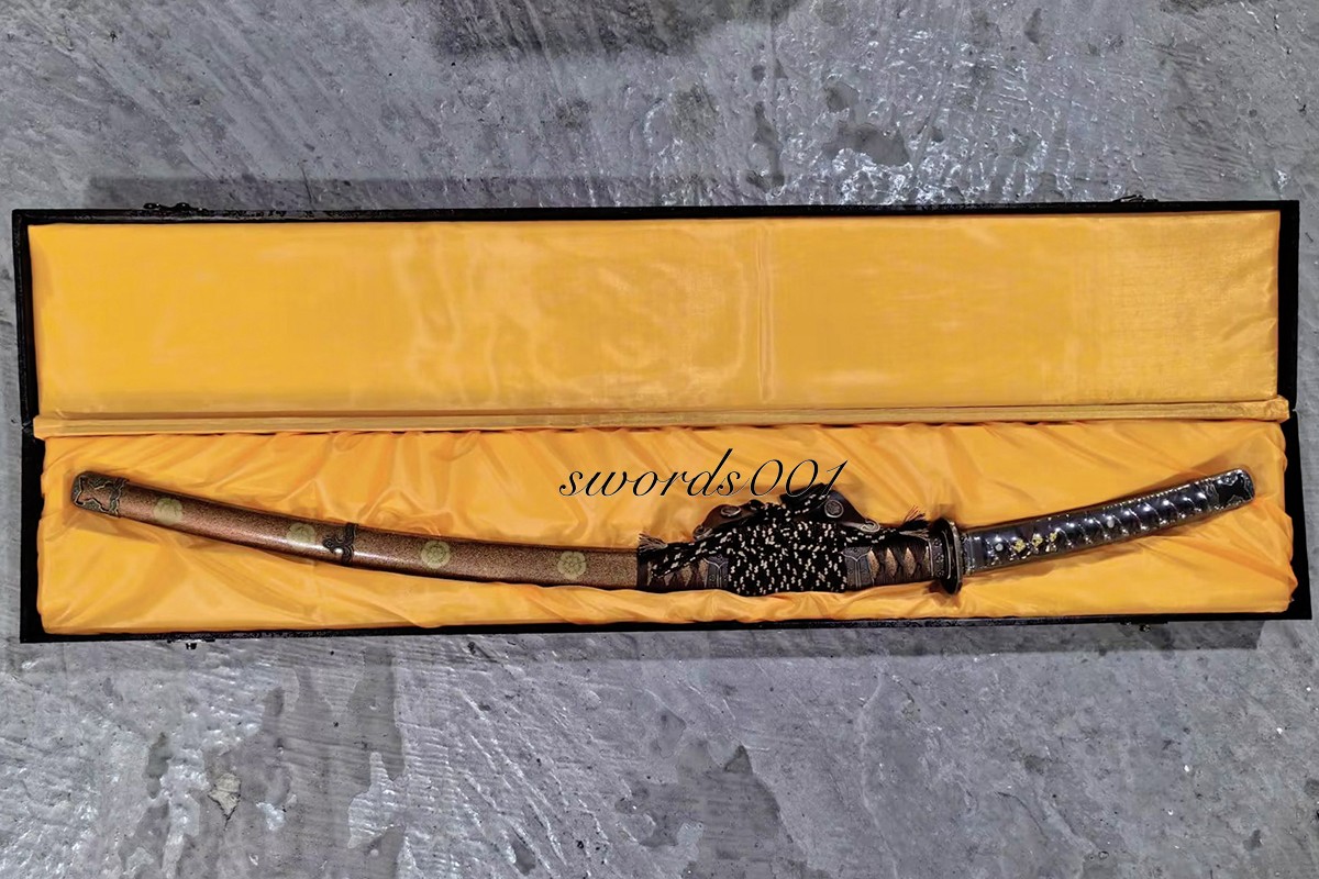 41'' Handmade Japanese Authentic Tachi Sword T10 Steel Clay Tempered Katana