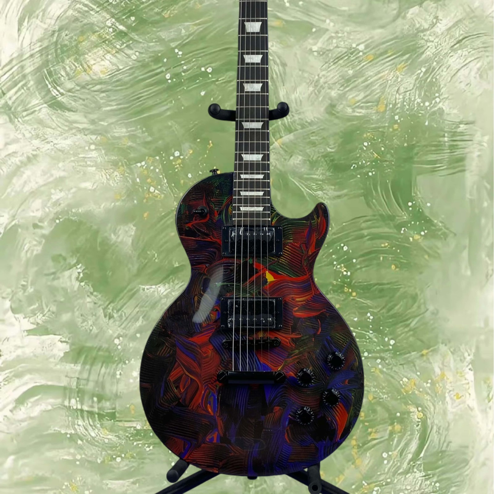 LP Standard Electric Guitar Flamed Rosewood Fingerboard Trapezoid Inlay 6-String