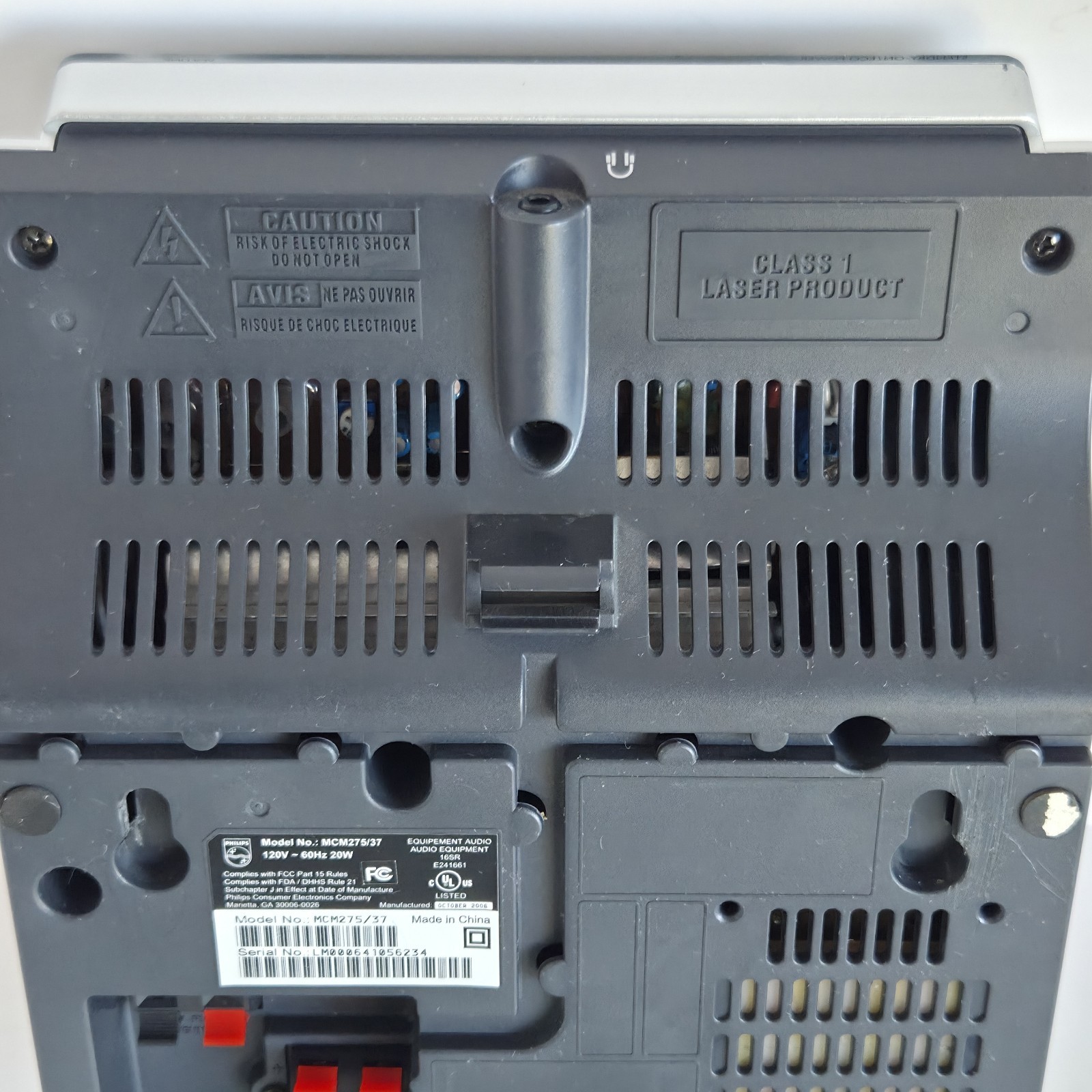 Philips Micro System MCM276R/37 Compact Disc AM/FM CD Player Stereo NO SPEAKERS