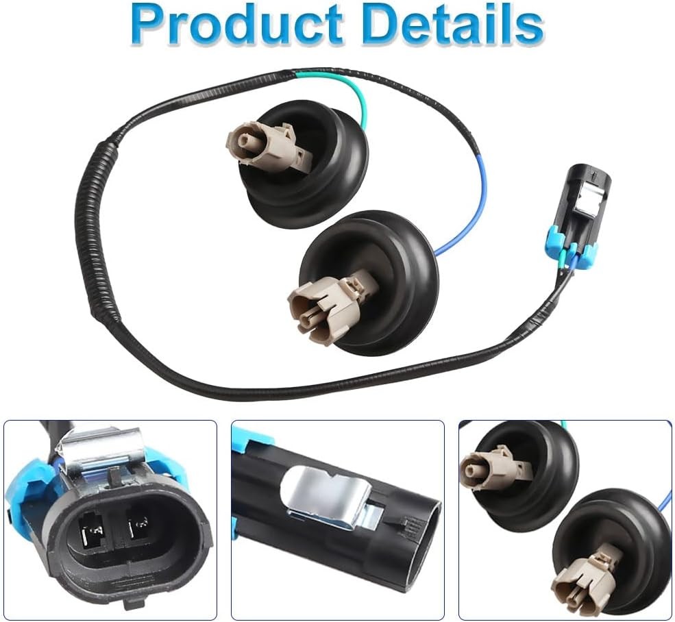 Compatible with 2 PCS Knock Sensor with Wiring Harness Kit Chevy Silverado 1500