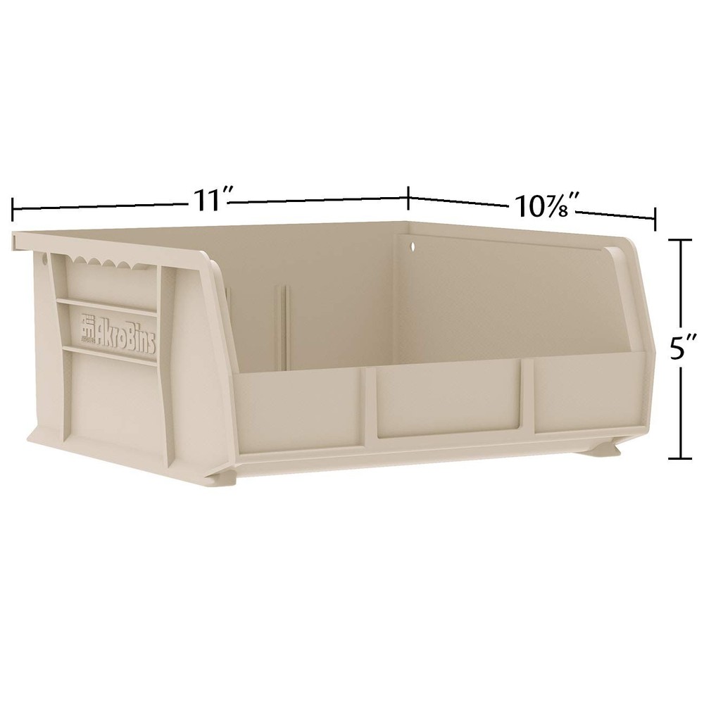 Akro-Mils 30235 AkroBins Plastic Storage Bins, Space-Saving Stackable Bins fo...