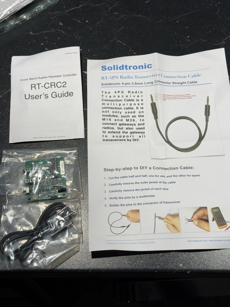 Cross Band Duplex Repeater Controller RT-CRC2