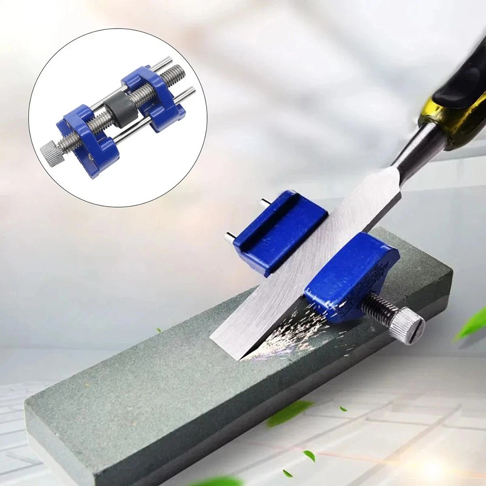 Chisel Plane Blade Sharpening Guide Jig Adjustable Angle Tool for Woodworking