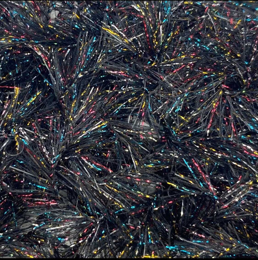 Upavon Black Mosaic Straggle Hackle