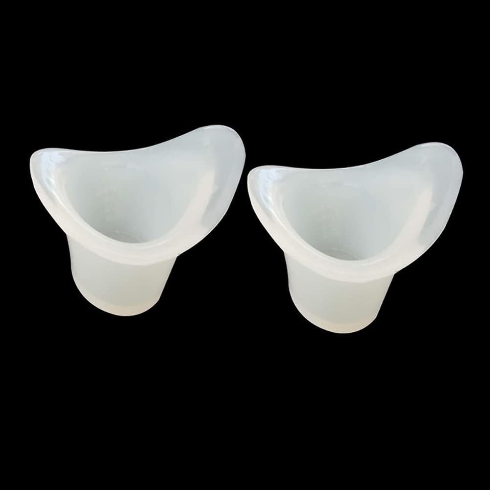 Compact Silicone Eye Flush Cups - 5 Pcs for Effortless Eye Cleaning