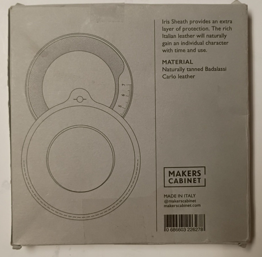 Makers Cabinet Leather Iris Sheath - 5" Diameter