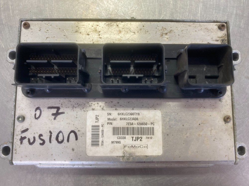 2007-2009 Ford Fusion Ecm 7e5a-12a650-pc Engine Computer Control Module Oem