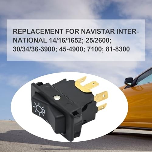 Headlamp Switch 3 Position 5 Pin Headlight Rocker Switch Replacement for