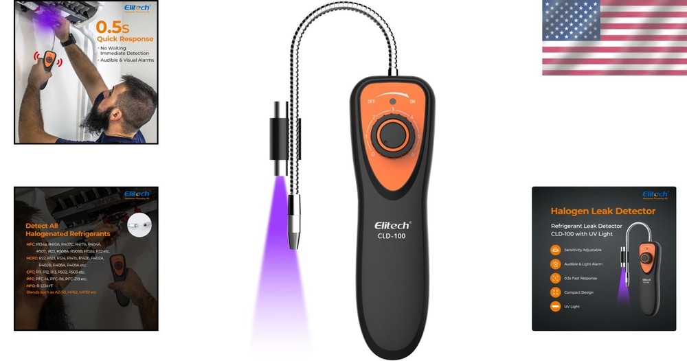 Fast Trigger Refrigerant Leak Detector