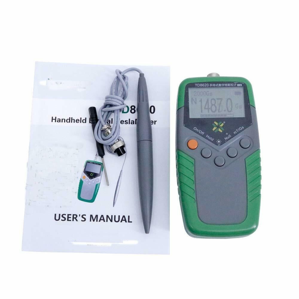 Teslameter Magnetic Gauss Meter with Display Class 5 Accuracy Range 200mt/2000mt