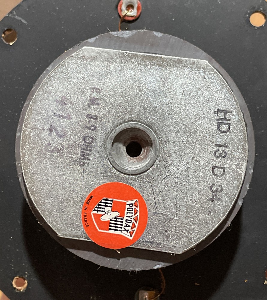 Thiel 4123 B.M. 8-9 OHMS tweeter