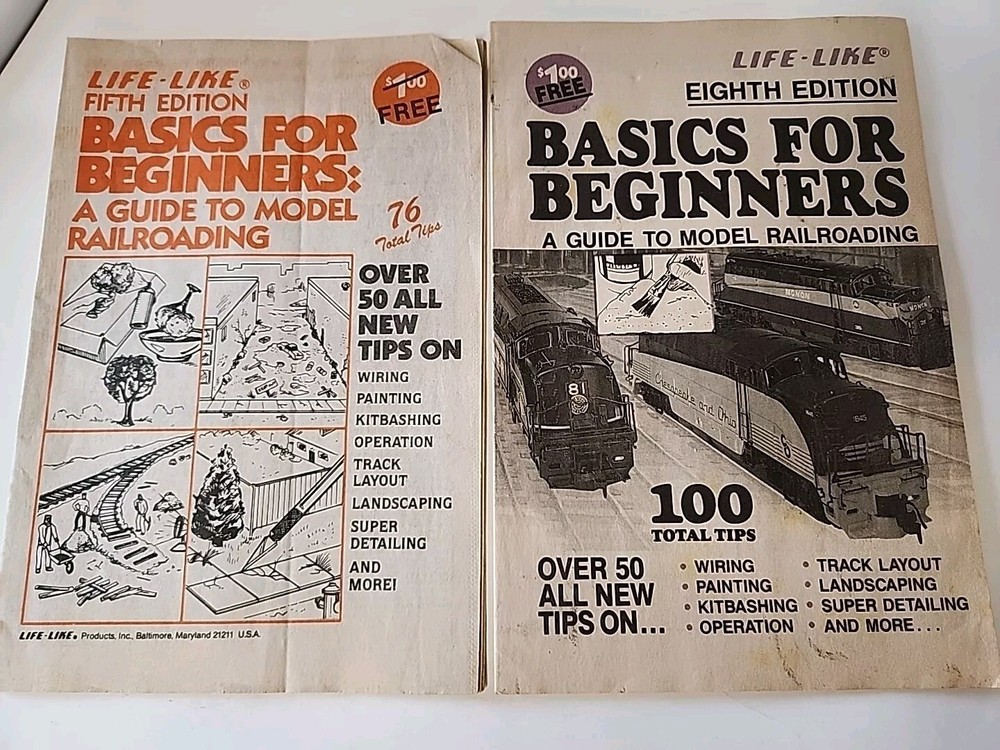 2 Life-Like 5th & 8th Edition Basics For Beginners/Model Railroading