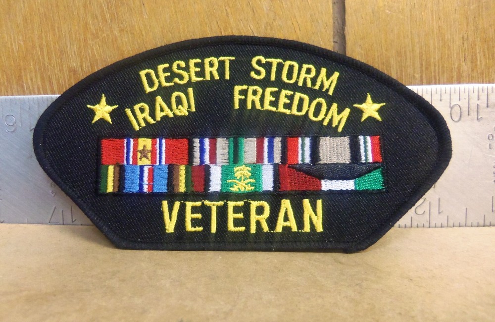 Desert Storm - Iraqi Freedom Veteran Embroidered Patch