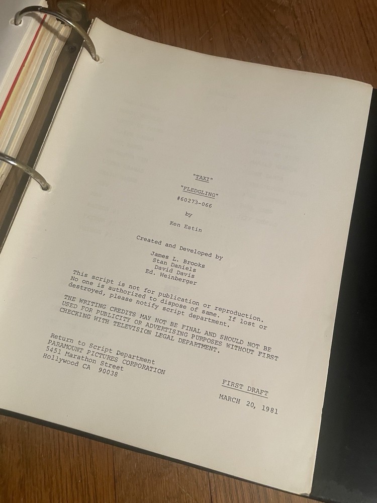 TAXI sitcom 1981 PRODUCTION BINDER Paramount Studios Casting, Scripts, Revisions