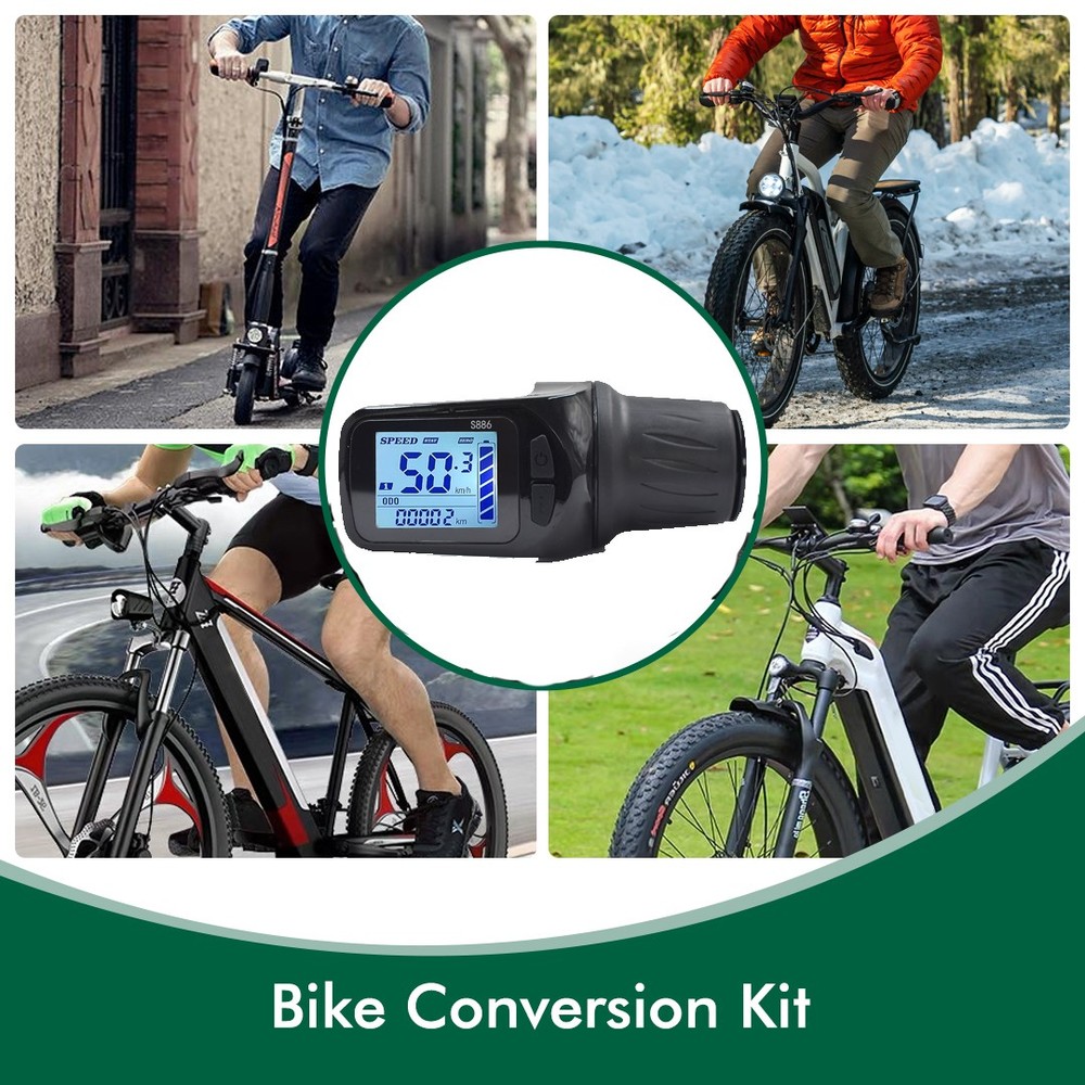 UART 2 S886 Electric Bike LCD Display Dashboard Meter E Scooter Panel UART 2
