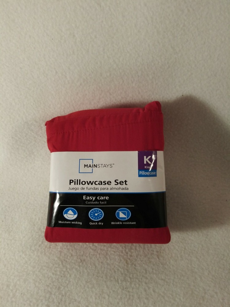 Mainstays 300 Thread Count Pillowcase King Size Set