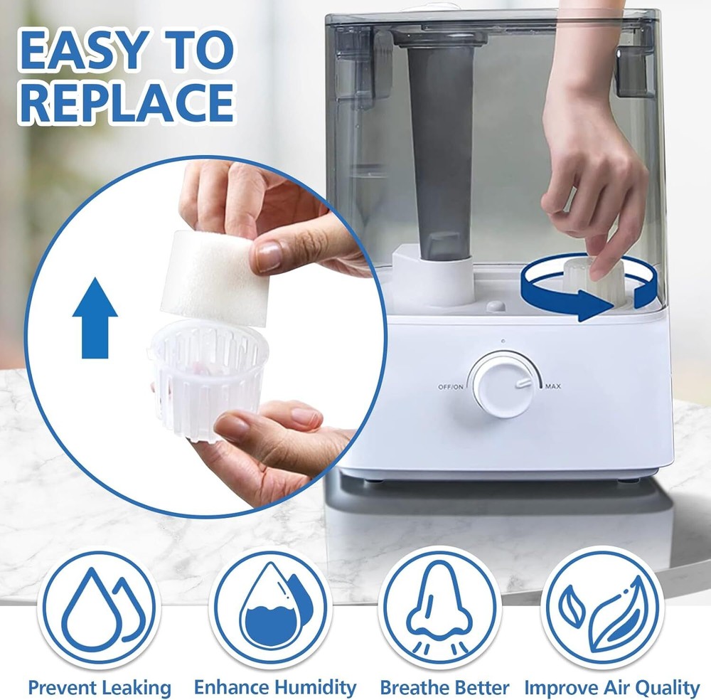 30 Pack Humidifier Replacement Filter Compatible with LEVOIT Dual150, Dual200