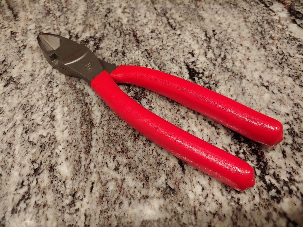 Snapon Tools 8" Vector Edge High Leverage Diagonal Cutter Pliers - RED